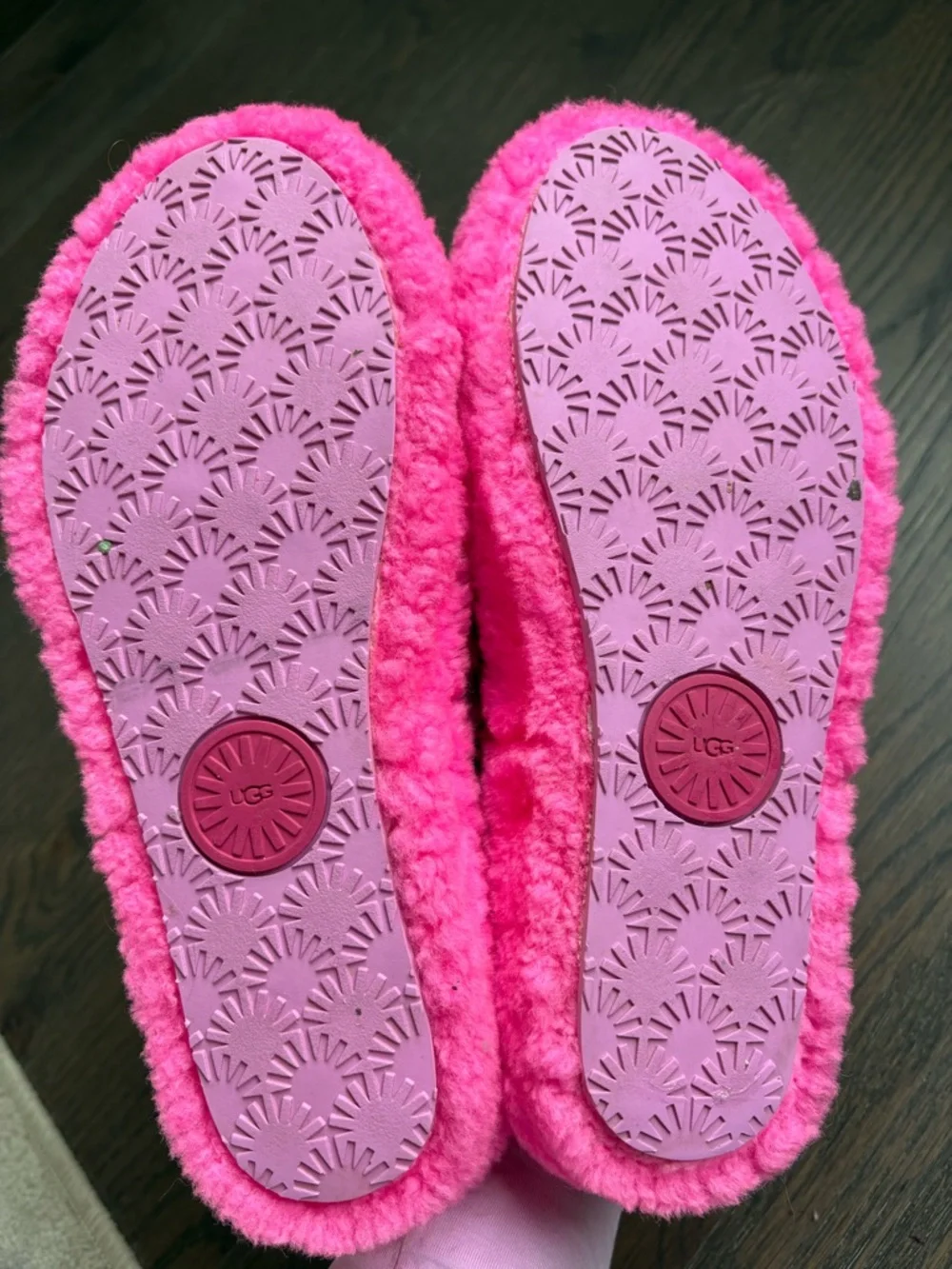 UGG Fluff Yeah Tiger Flower Slides Size 7 Taffy Pink - Picture 7 of 8